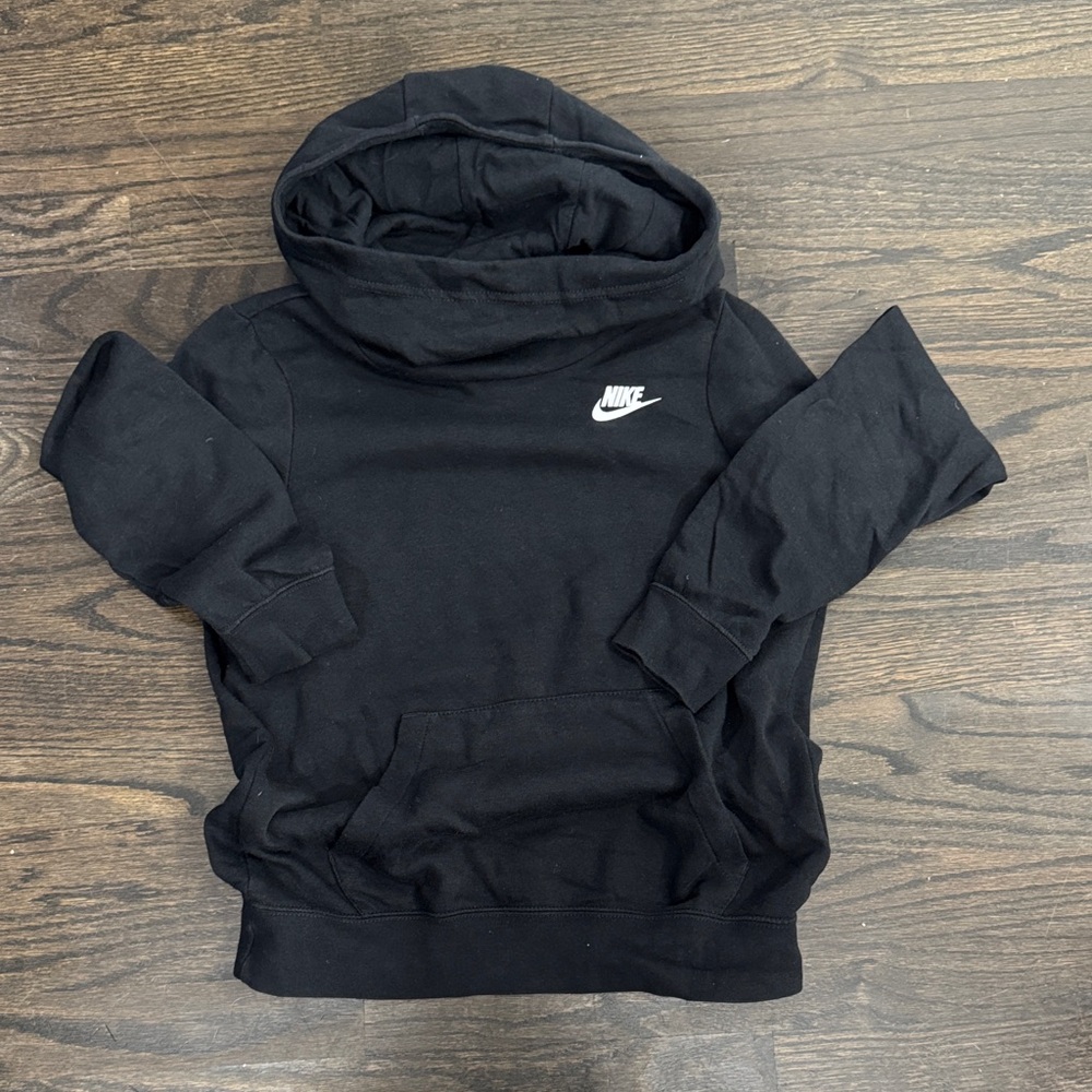 Nike Black Pullover/Funnel Neck with White Logo